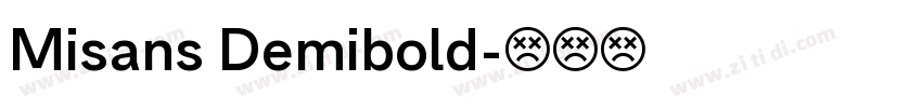 Misans Demibold字体转换